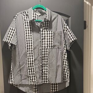 CROSBY by Mollie Burch | Black and White Gingham Tunic